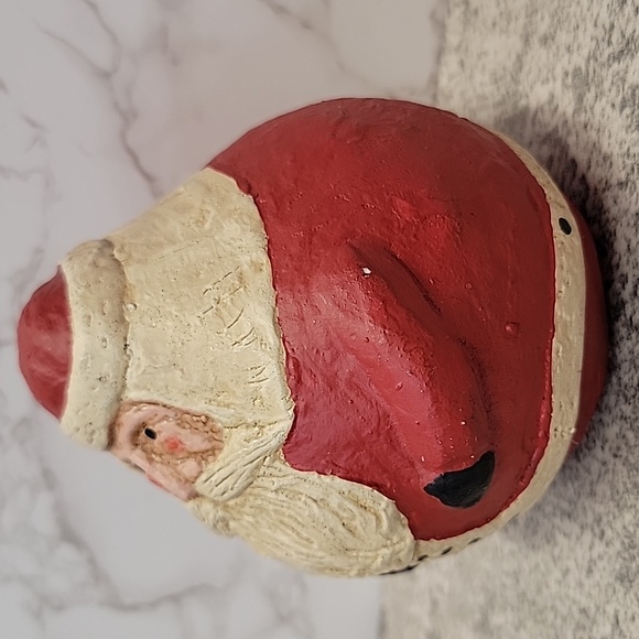 Vintage Fairfield Folk Art Santa Claus Jolly Round Decor - Picture 2 of 9